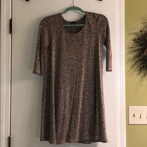 Sparkle & Fade blush pink & black light knit dress